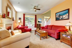 Tips for arranging a carpeted living room or bedroom.